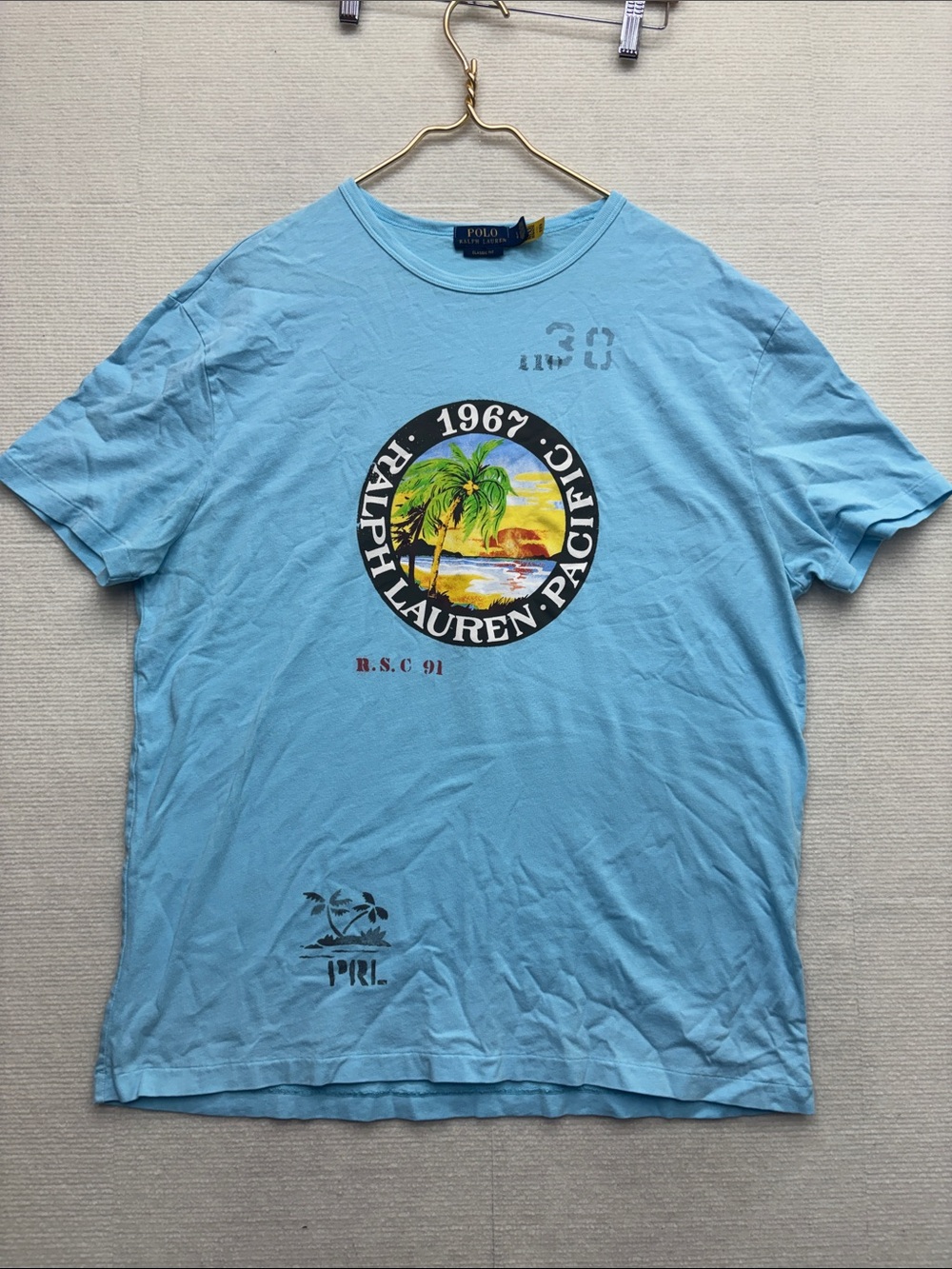 Ralph Lauren Light Blue Pacific Graphic Tee